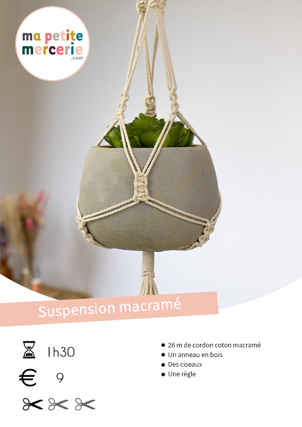 Suspension macramé diy