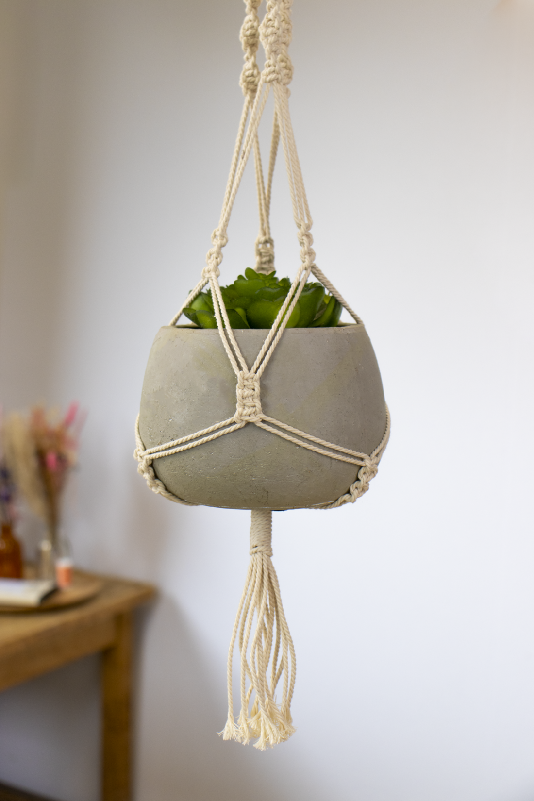 Suspension macramé diy