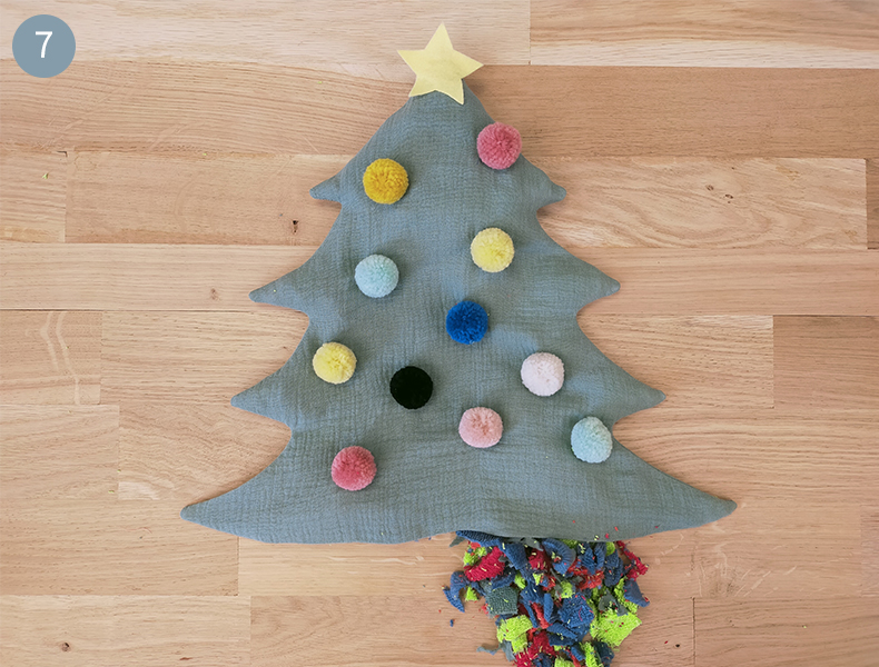 Tuto coussin de noel : Rembourrer son coussin