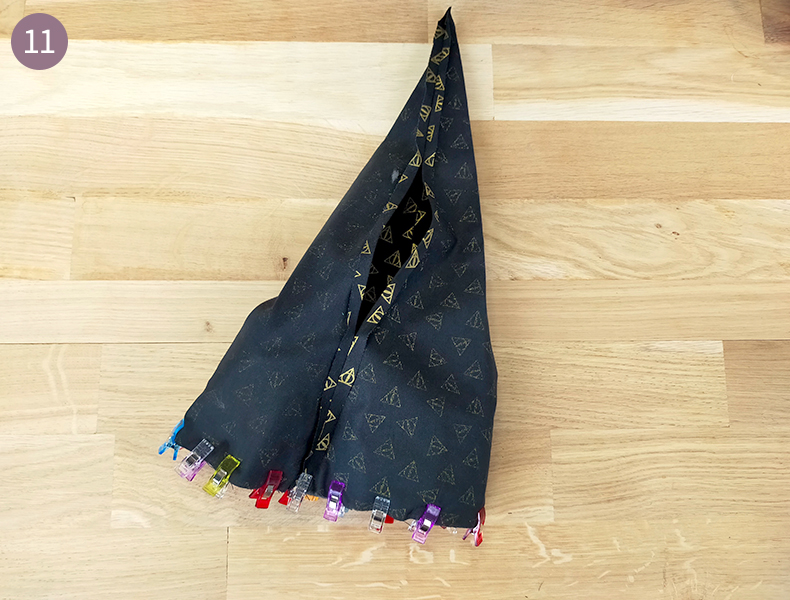 assemblage intérieur du chapeau de sorcière