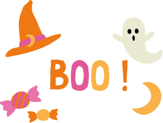 Broderie Halloween Modèle "Boo!"