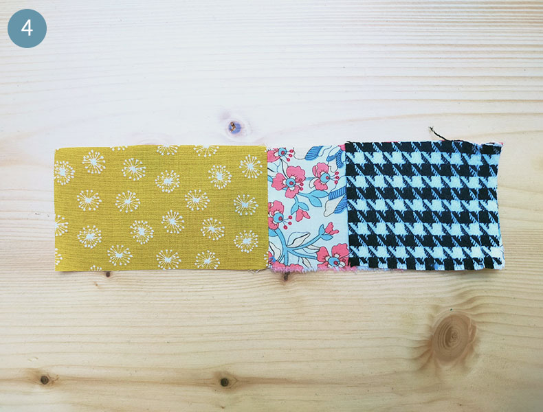 Tuto patchwork : Assemblage tissus patchwork