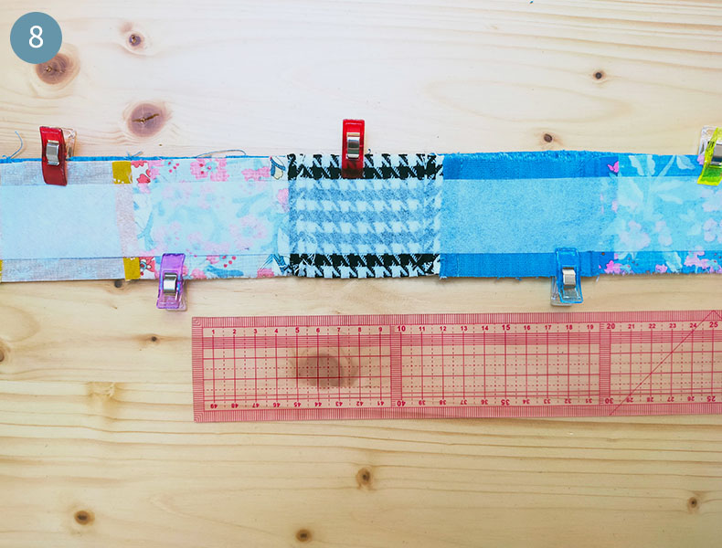 Tuto patchwork : Coudre le dos et devant d'une ceinture