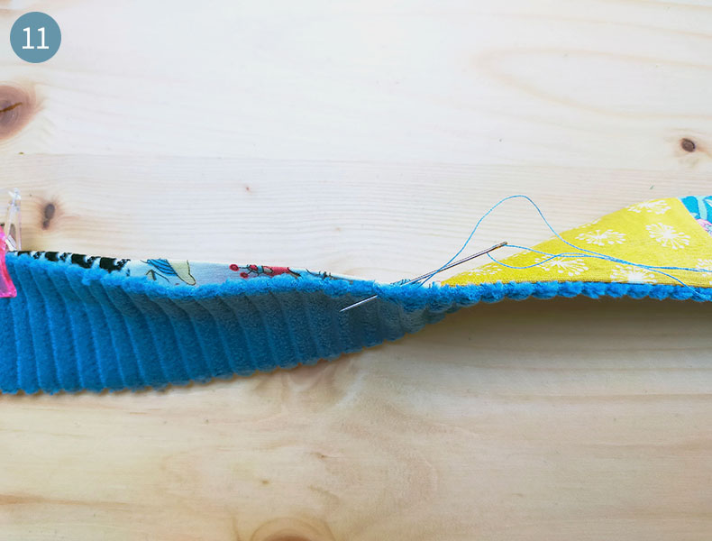 Tuto patchwork : Fermer l'ouverture à la main