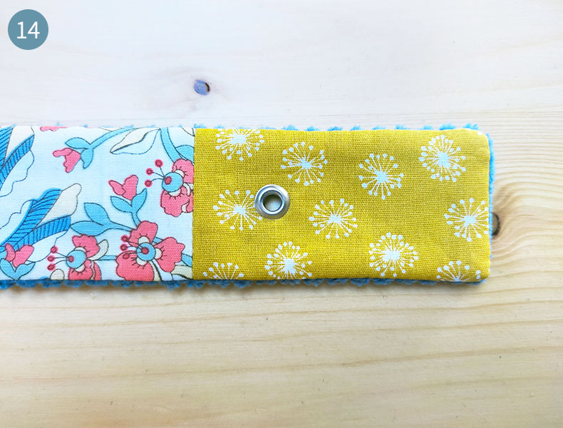 Tuto patchwork : Oeillet de la ceinture patchwork