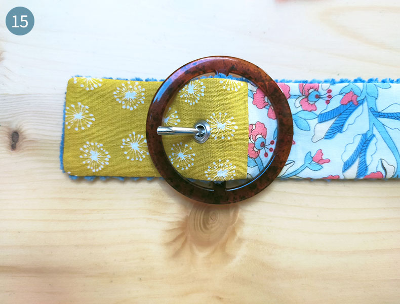 Tuto patchwork : Ajouter la boucle ceinture