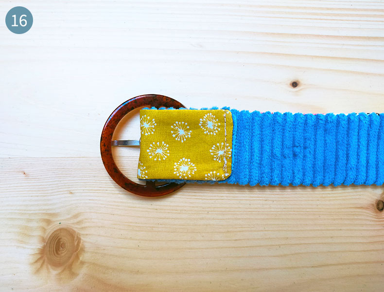 Tuto patchwork : Dernière étape tuto ceinture patchwork