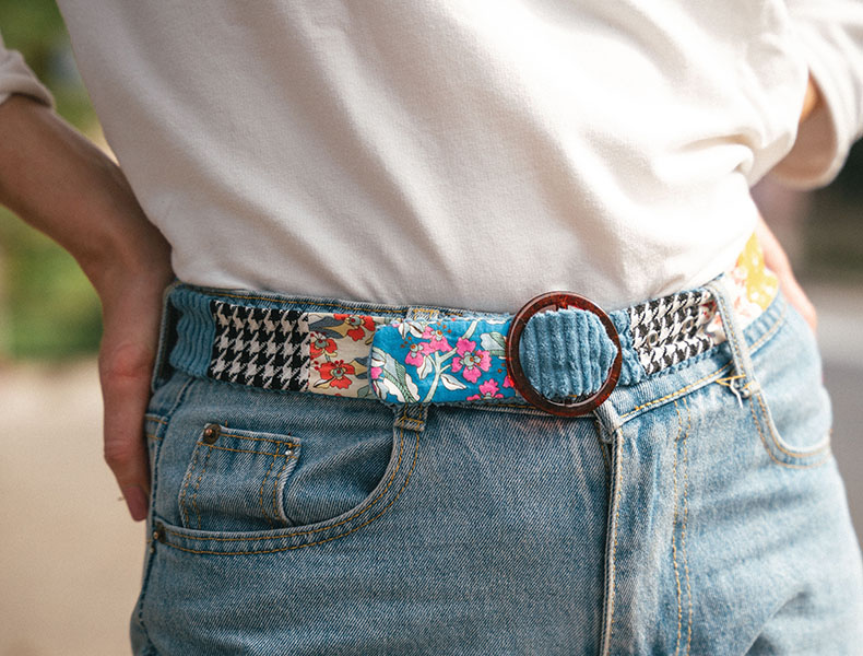 tuto patchwork ceinture en tissu