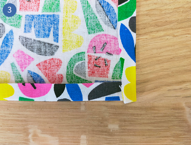 furoshiki tuto : réaliser un ourlet