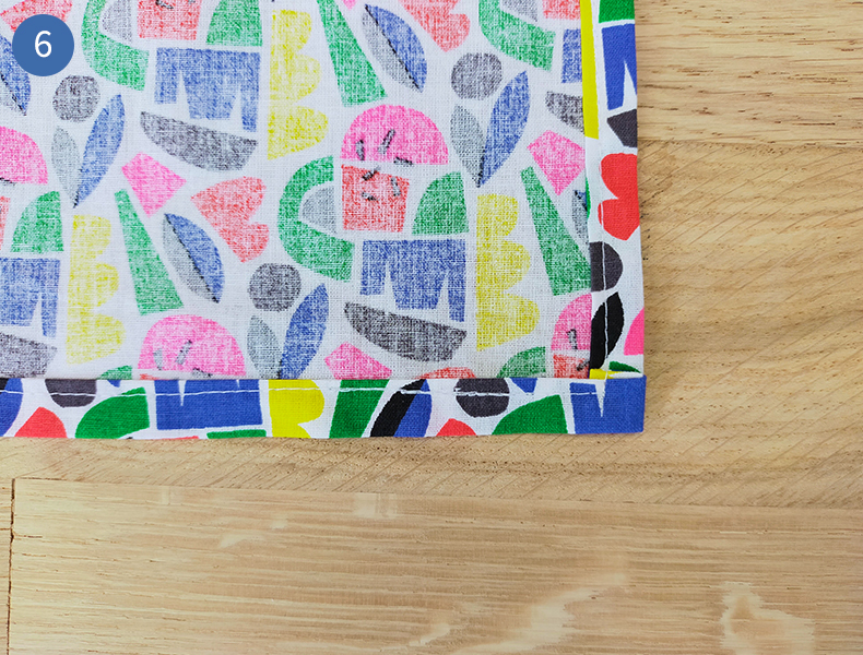 furoshiki tuto : carré de tissu pour furoshiki