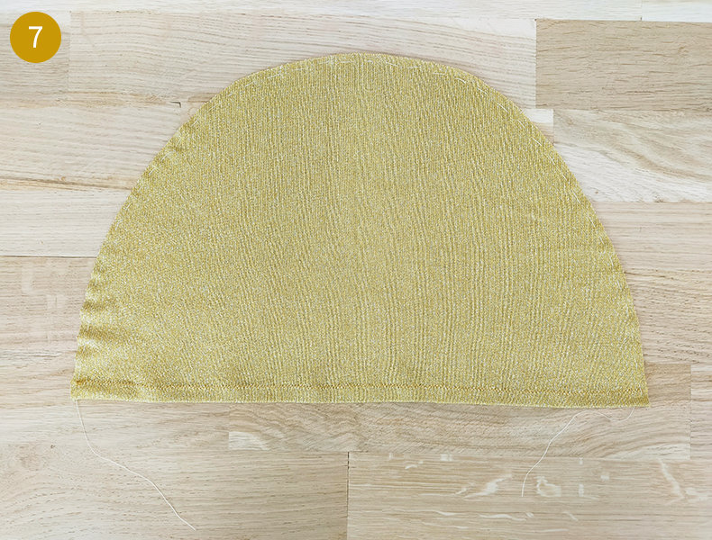 tuto facile turban bébé étape 7