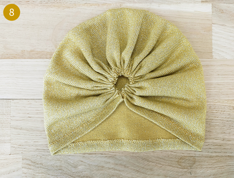 tuto facile turban bébé gratuit étape 8