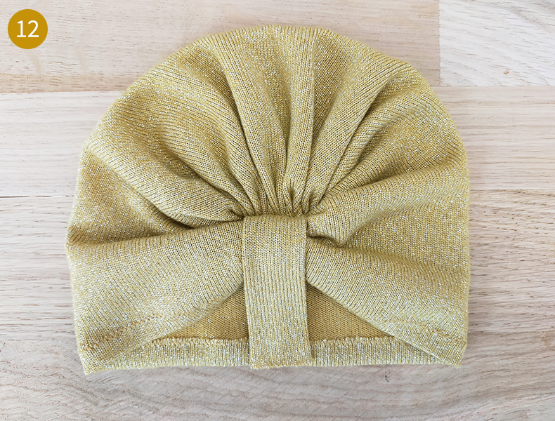 tuto facile turban bébé gratuit étape 12