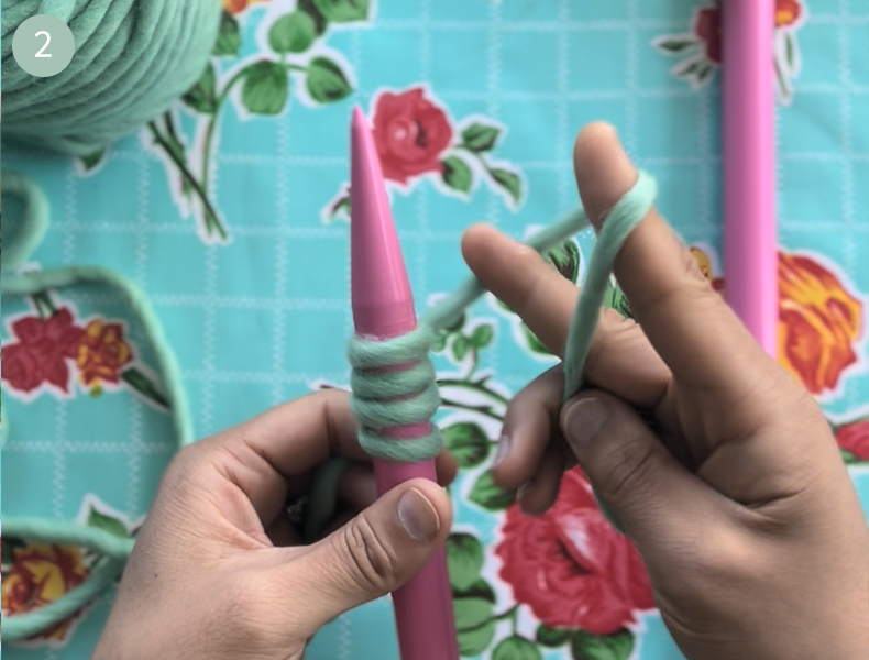 tuto snood femme étape 2