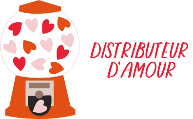 Jolie broderie Distributeur d'amour pour la St Valentin - Ma Petite Mercerie
