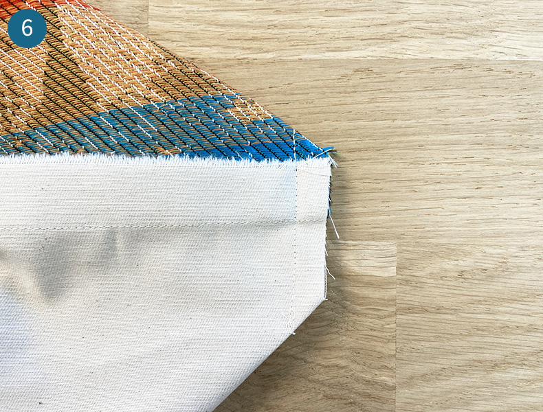 Tuto sac Carré Jacquard Etape 6