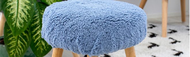tuto housse tabouret rond moumoute