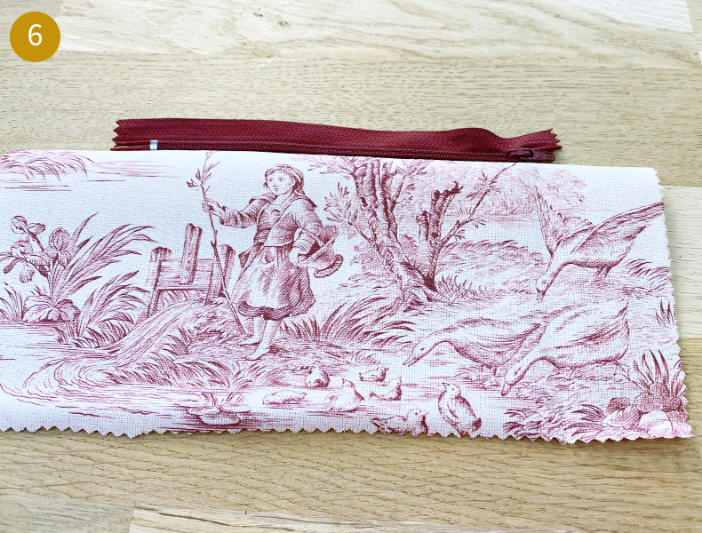 Comment bien coudre une fermeture éclair ? Etape 6