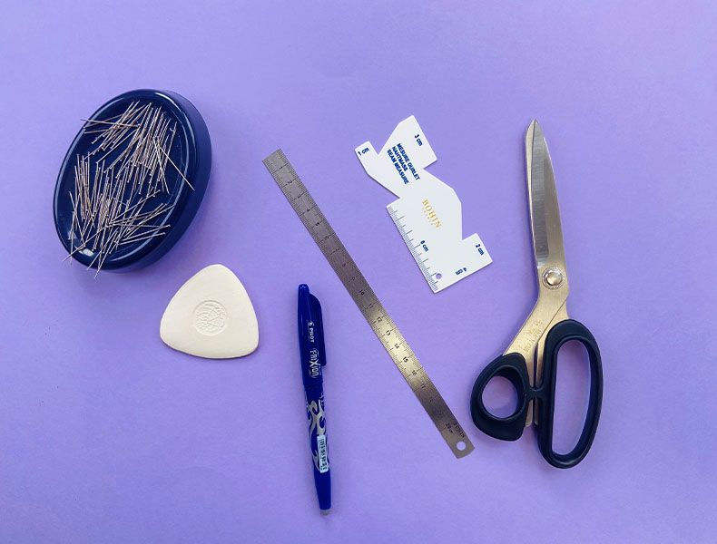 outils pour tracer une boutonnière