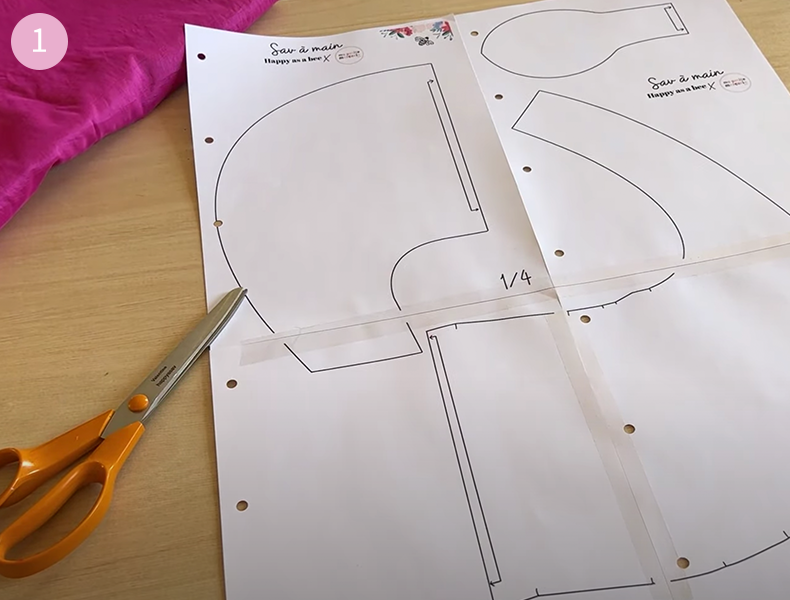 Tuto Sac à Main Étape 1 : Patron