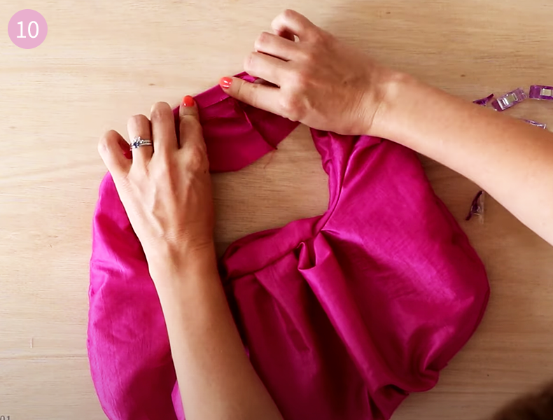 Tuto sac a main étape 10 finalisation de l'anse