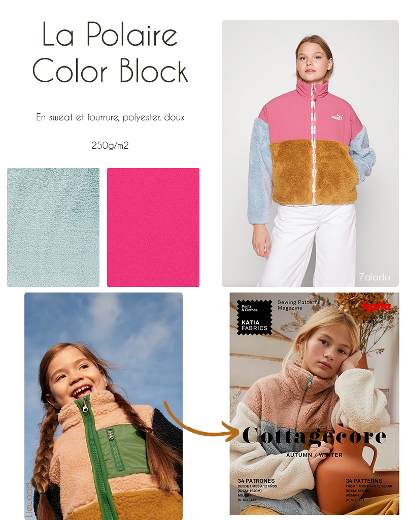 Coudre une polaire color block