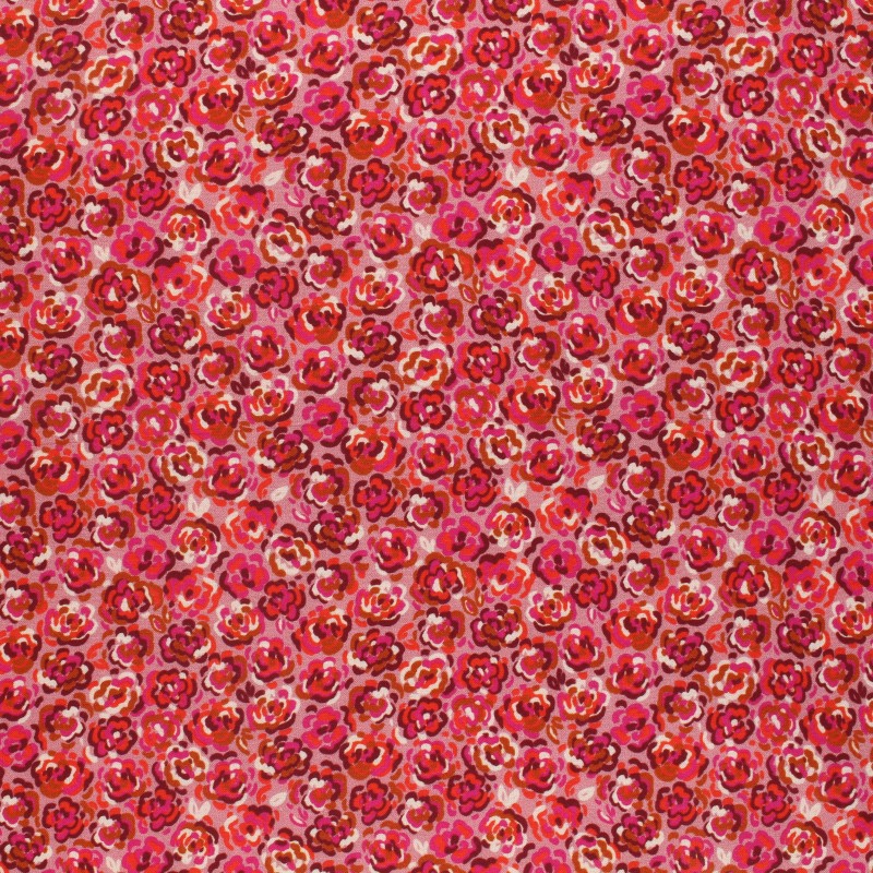 Couleur Pantone 2023 Tissu viscose Lise Tailor Viva Magenta