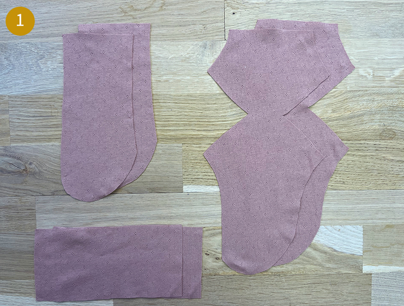 Étape 1 tuto chaussette