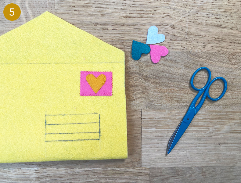 DIY Enveloppe à mots doux en feutrine_6