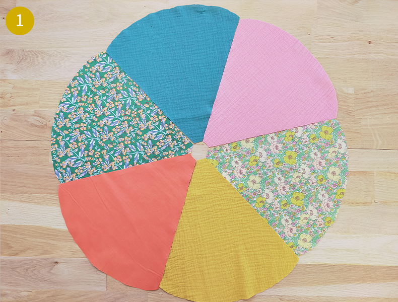 Coussin Patchwork Tuto étape 1