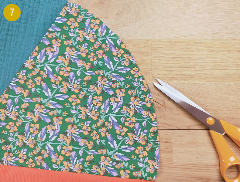Coussin Patchwork Tuto étape 2 repassage couture