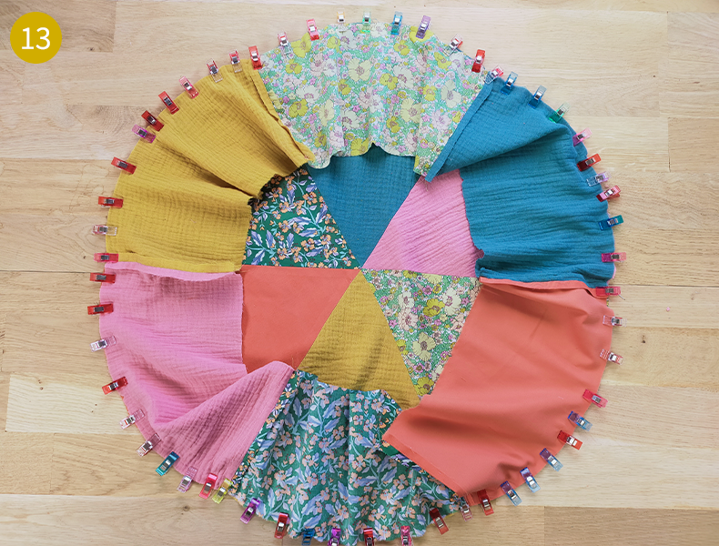 Coussin Patchwork Tuto étape 5 assemblage du coussin