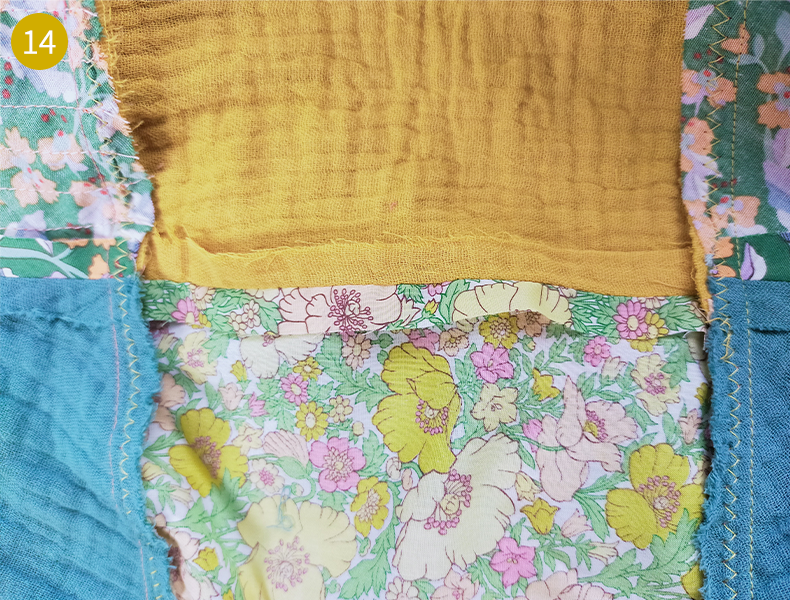 Coussin Patchwork Tuto étape 5