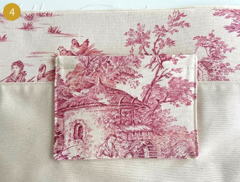 Tuto sac cabas poche intérieure