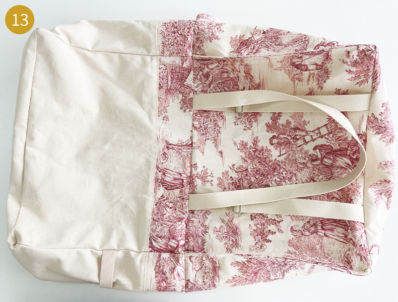 Tuto sac cabas retourner le cabas