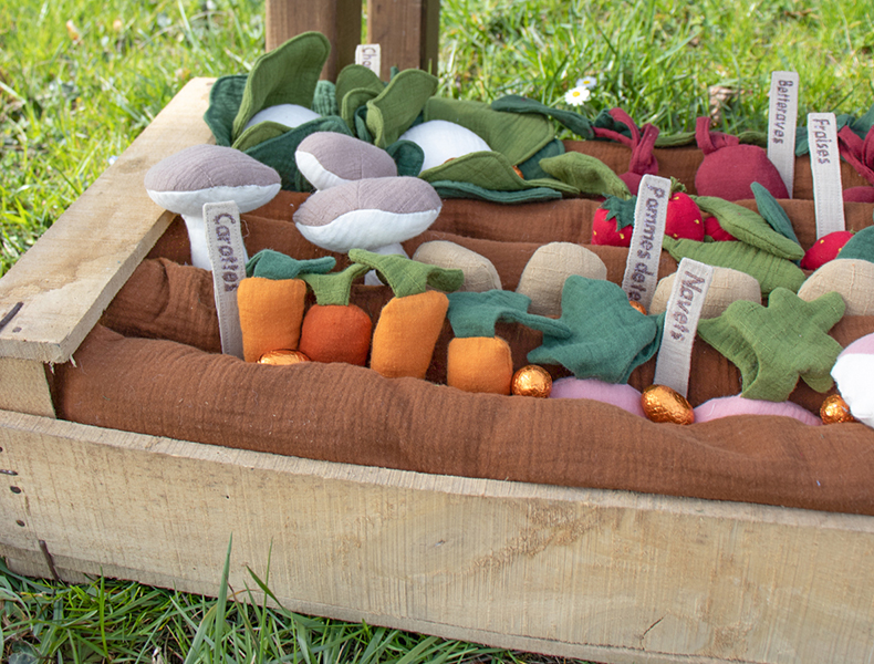 Jeu de potager en tissu