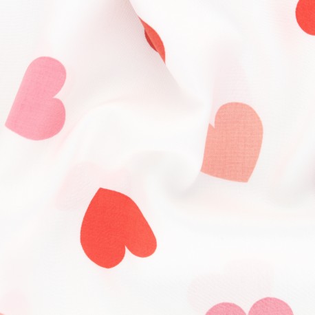 tissu coeurs pour tuto bandana chien