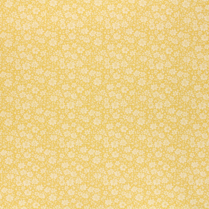tissu cretonne jaune pour tuto bandana chien