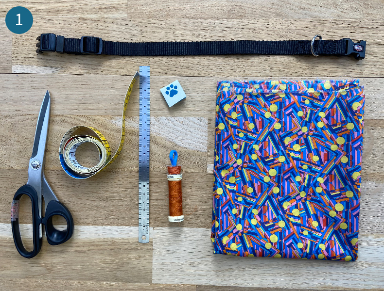 matériel pour coudre un bandana