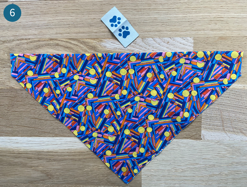 tuto bandana pour chien étape 2,6