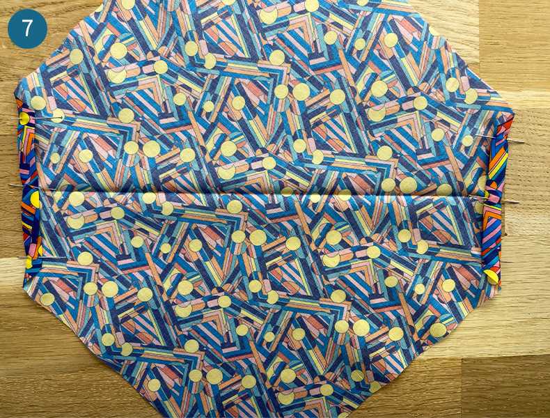 étape 2 du tuto bandana chien