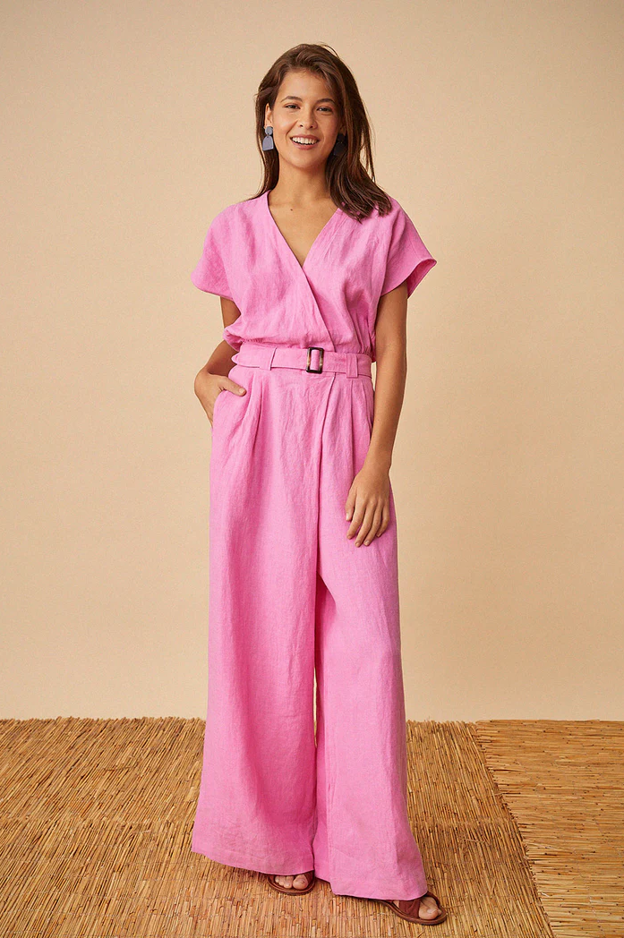 Combinaison barbiecore des petits hauts