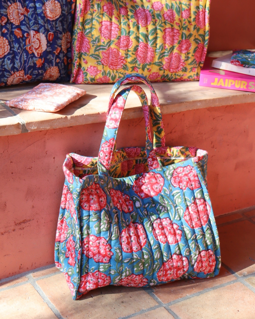 Tuto sac cabas matelassé indien