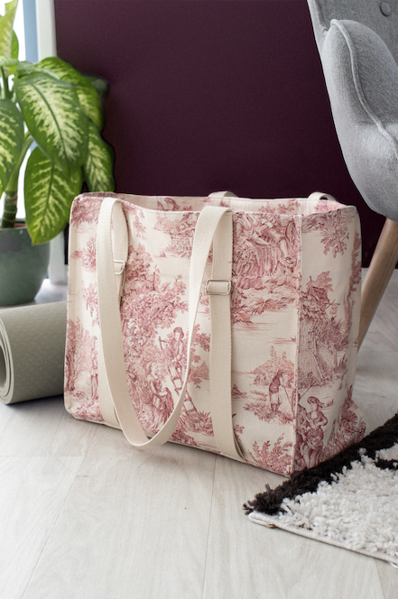 Tuto coudre un sac en toile de jouy