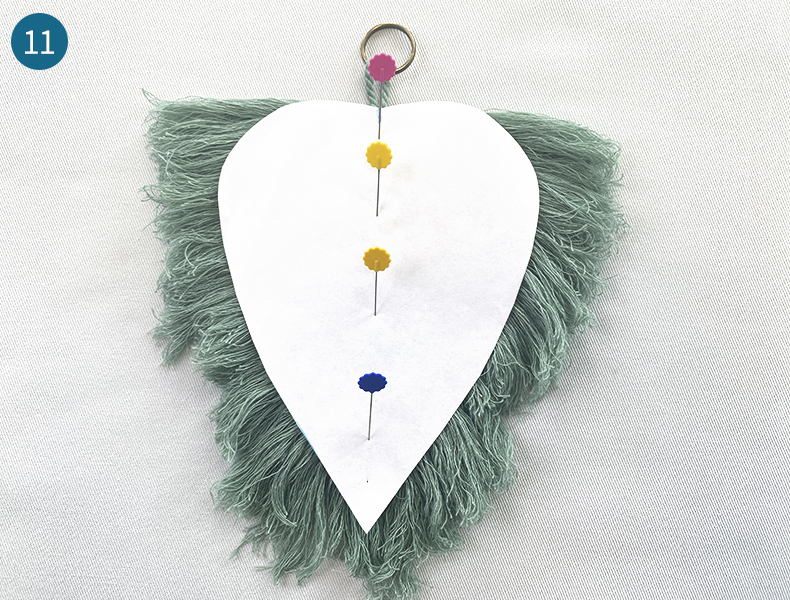 Tuto Porte clé Macramé Etape 11