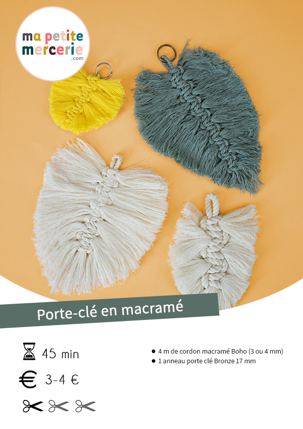 Tuto porte clé macramé facile