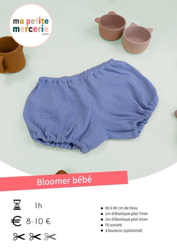 tuto couture bloomer bébé - ma petite mercerie