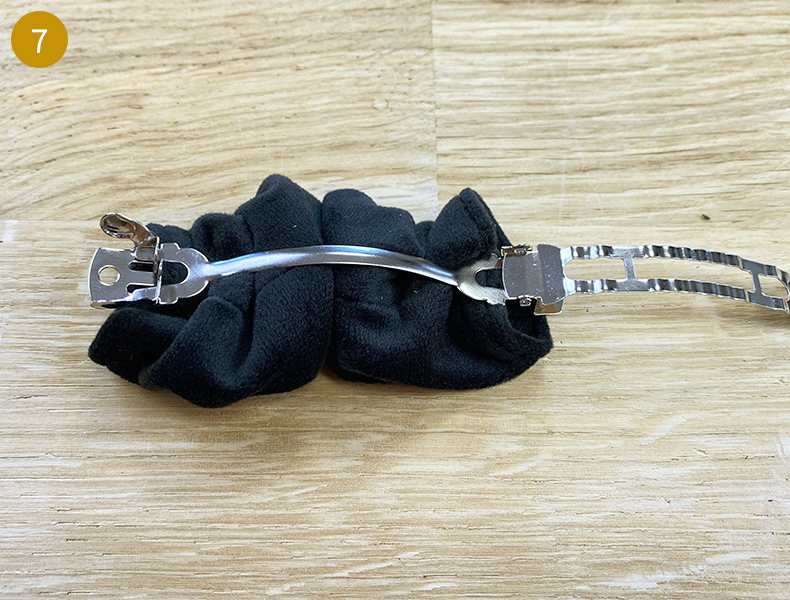 DIY Barrette scrunchie 1