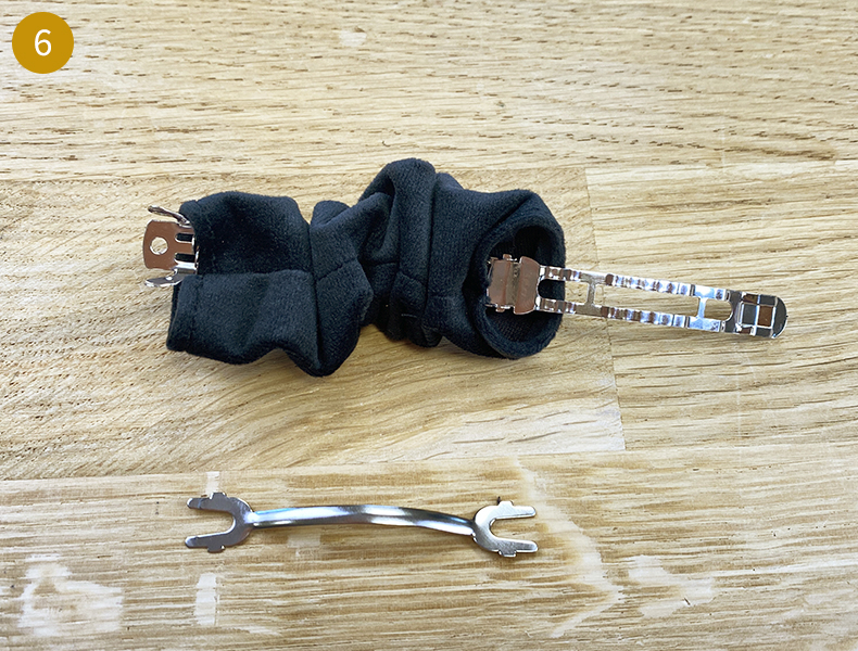 DIY Barrette scrunchie 2