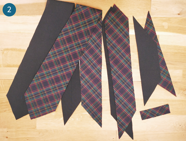 patron gratuit cravate homme